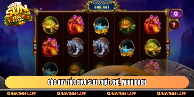 Các quy tắc chơi slot chặt chẽ, minh bạch